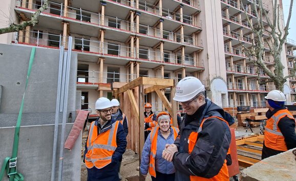 La commission patrimoine d’ABC Hlm visite de l’opération « seconde vie » de la résidence Pranard 